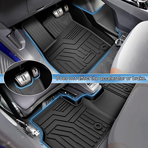 Mixsuper Custom Fit Floor Mats For 2021-2023 Volkswagen Id.4 Vw Id4 All Weather Durable Floor Liners 1St & 2Nd Row Set Black #TOP2