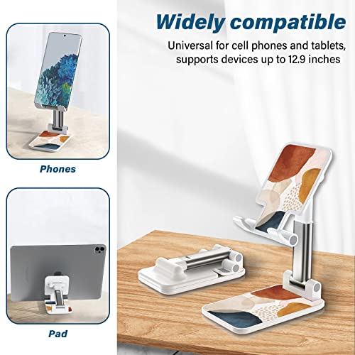 Image of Foldable Phone Holder for Desk - Adjustable Angle Cell Phone Stand for iPhone, Samsung & Other Smartphones