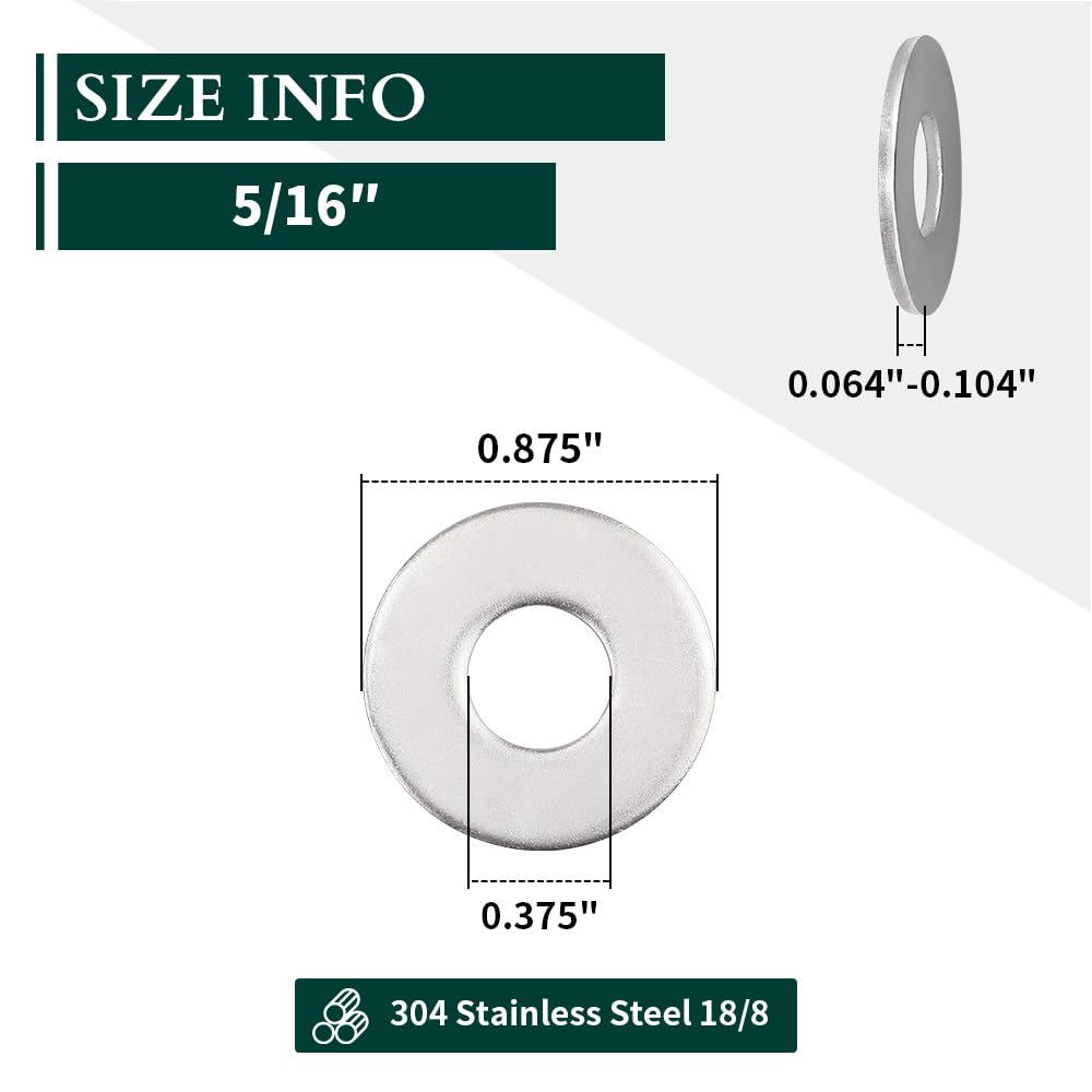 Pack De 50 Rondelles Plates 1/4 De Pouce En Acier Allié Finition Oxyde Noir - Marque Uxcell