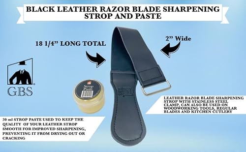 G.b.s Complete Men’s Wood Shaving Set - Razor 5/8' And Case, Razor Strop Brush Bowl And Soap Brush And Razor Stand Honing Paste Alum Block #TOP3
