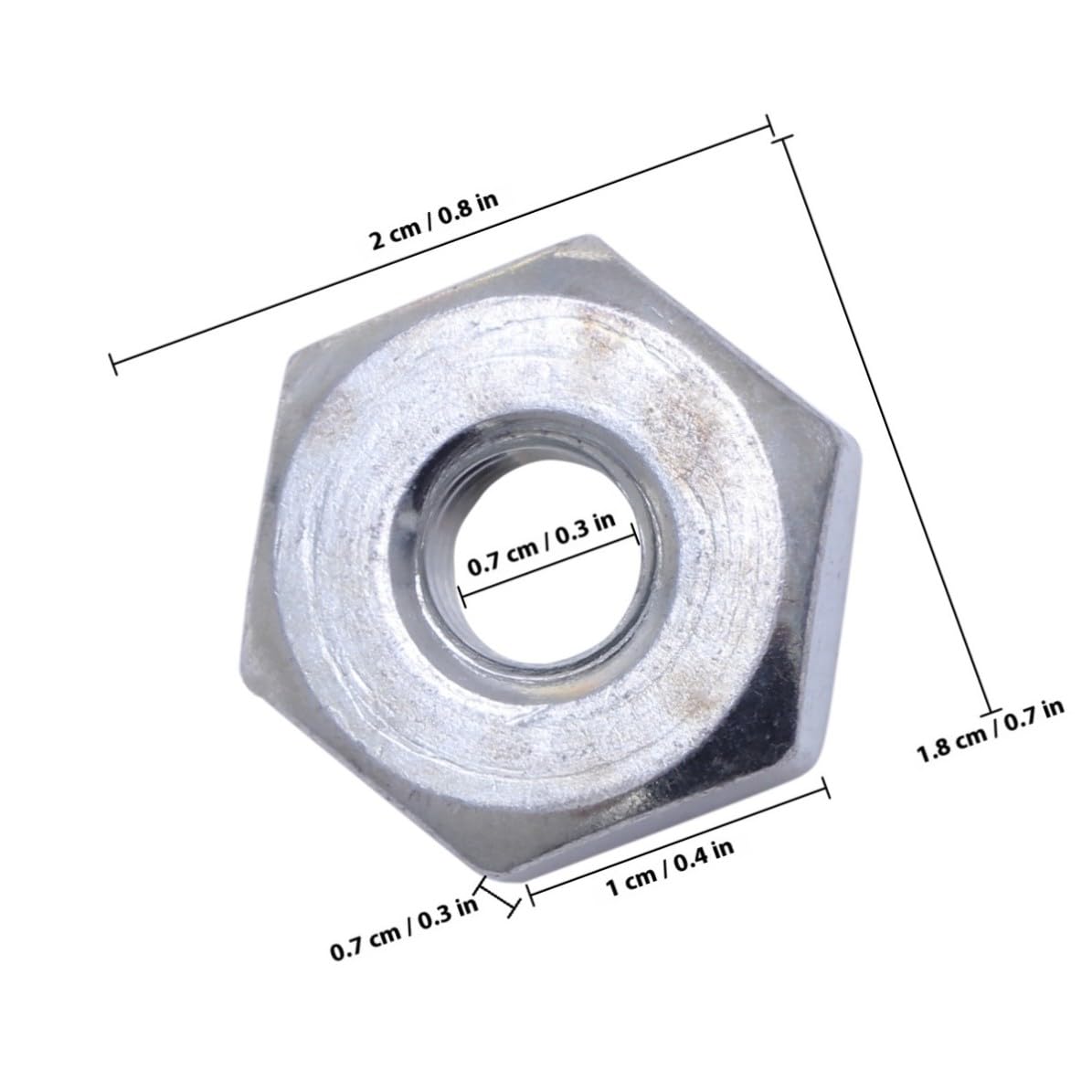6pcs M8 Chainsaw Guide Bar Nuts Steel Replacement Parts Silver