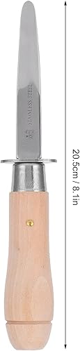 Miniatura 2 de Cuchillo de mariscos, cuchillo de ostras de acero con mango para ahorro de mano de obra cuchillo para mariscos