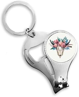 Ilustração de osso de ovelha rosa animal alicate de unha anel chaveiro abridor de garrafa cortador