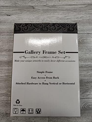 A4 Picture Photo Frame,21x30cm Certificate Frames Made of Solid Wood with plexi glass front for Wall Hanging and Tabletop display, Black, pack of 4