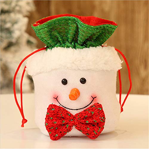 HengXingDE Weihnachtsdekorationen Weihnachtssüßigkeits-Beutel-Geschenk-Tasche Sankt-Schneemann-Elch-Beutel-Weihnachtsbaum-Dekoration Cover