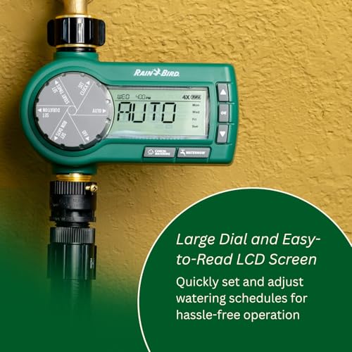 Rain Bird 1ZEHTMRP Premium Professional Grade Electronic Digital Hose End Timer/Controller, One Zone/Station, Battery Operated, Digital with Brass Inlet/Outlet by Rain Bird - Image 3