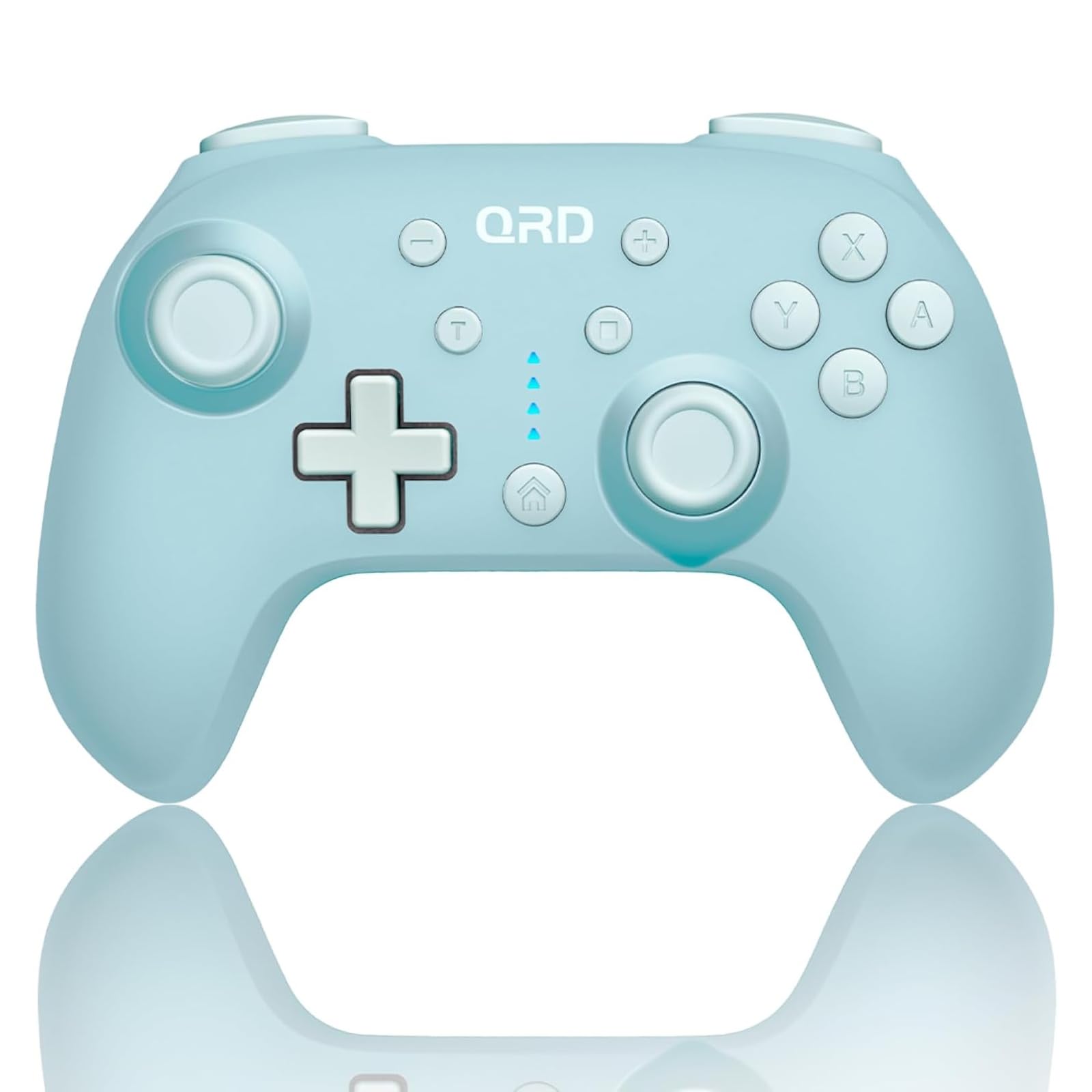 QRD Junior E5 ワイヤレスコントローラー (Switch、PC、Android対応）青 | Switch2/Switch Lite OLED,iOS,Mac対応、6軸ジャイロ、ターボ機能搭載、かわいい
