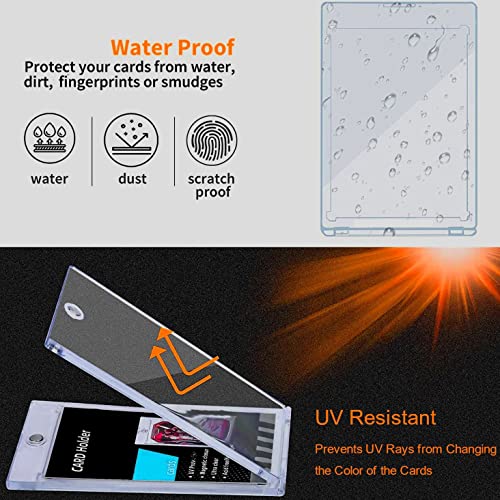 Lranfow 6 Pack 55Pt Magnetic Trading Card Holder Hard Card Case With Uv Resistant For Cards #TOP3