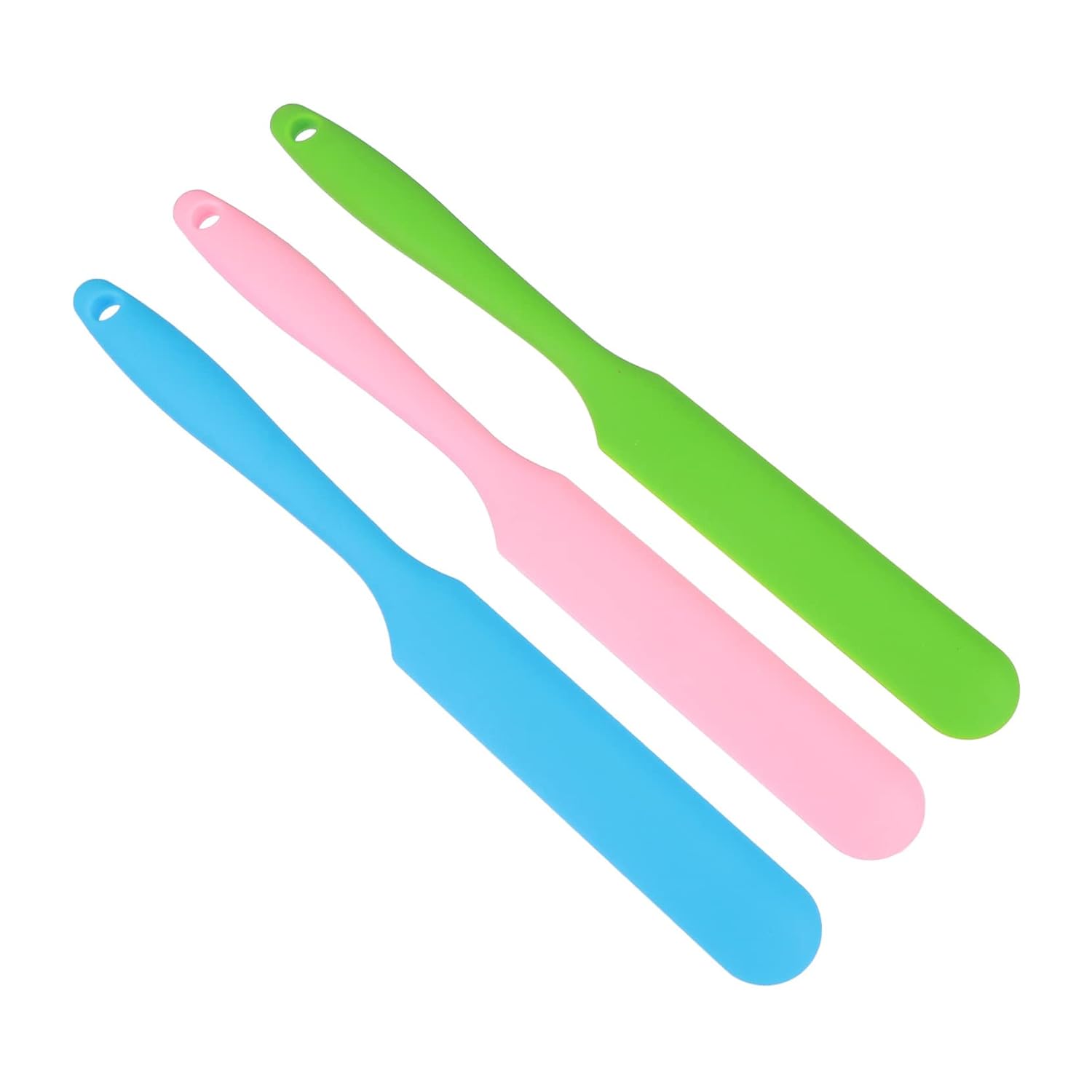 VALICLUD 3pcs Silicone Wax Stick Hair Removal Applicator Long Handle Non-stick Wax Spatula for Home and Salon