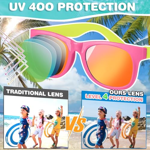 32 Pack Kids Sunglasses Bulk, Sunglasses Party Favors for Kid Summer Gift by MAPIXO - Used condition - Image 4