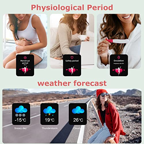 Smart Watch For Women,Shining Moissanite Hq Women Watch Ip68 Waterproof Fitness Tracker With Diy Watch Face/Heart Rate/Sleep/Step Monitor/Female Physiological Cycle Smart Watch For Android Ios Phone #TOP5