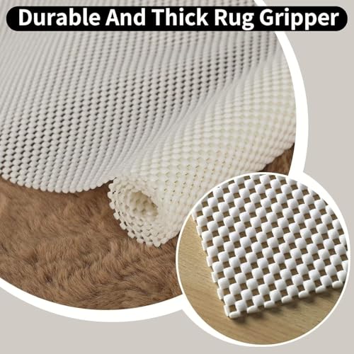 KAHEIGN Mehrzweck-Antirutschmatte, 40cm x 600cm Antirutschmatte für Teppich Antirutschunterlage, PVC wasserdicht rutschfest zuschneidbar Anti Rutschmatte für Teppiche Kofferraum Unterlage