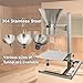 LGXEnzhuo 304 Stainless Steel Manual Filling Hopper with Adjustable Support Stand 3.9