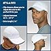 TrailHeads Reflective Running Cap | A Quick Dry Hat for Men | The Flashback 360 Sports Cap - White/Silver