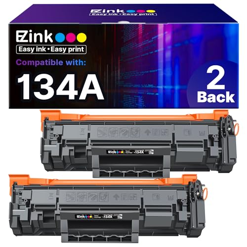 Toner 134A noir HP compatible avec puce E-Z Ink pour imprimer vos dossiers à la maison