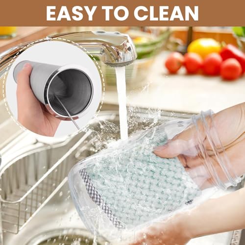 Cafeteira Cold Brew, jarra de 946 ml com filtro superdenso de aço inoxidável, vidro durável, frasco