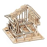 Rowood 3D Wooden Marble Run Puzzle Craft Toy, Gift for Adults & Teen Boys Girls, Age 14+, DIY Model Building Kits - Cog Coaster