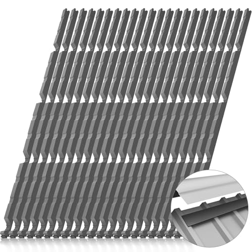 Pushglossy 30 Pcs 9 in Outside Metal Roof Foam Closure Strips Classic Rib Profile Foam for Metal Roofing R Panels 3 ft Long Corrugated Metals Roof Closure Strips Weatherproof Seal to Block Gaps, Noise