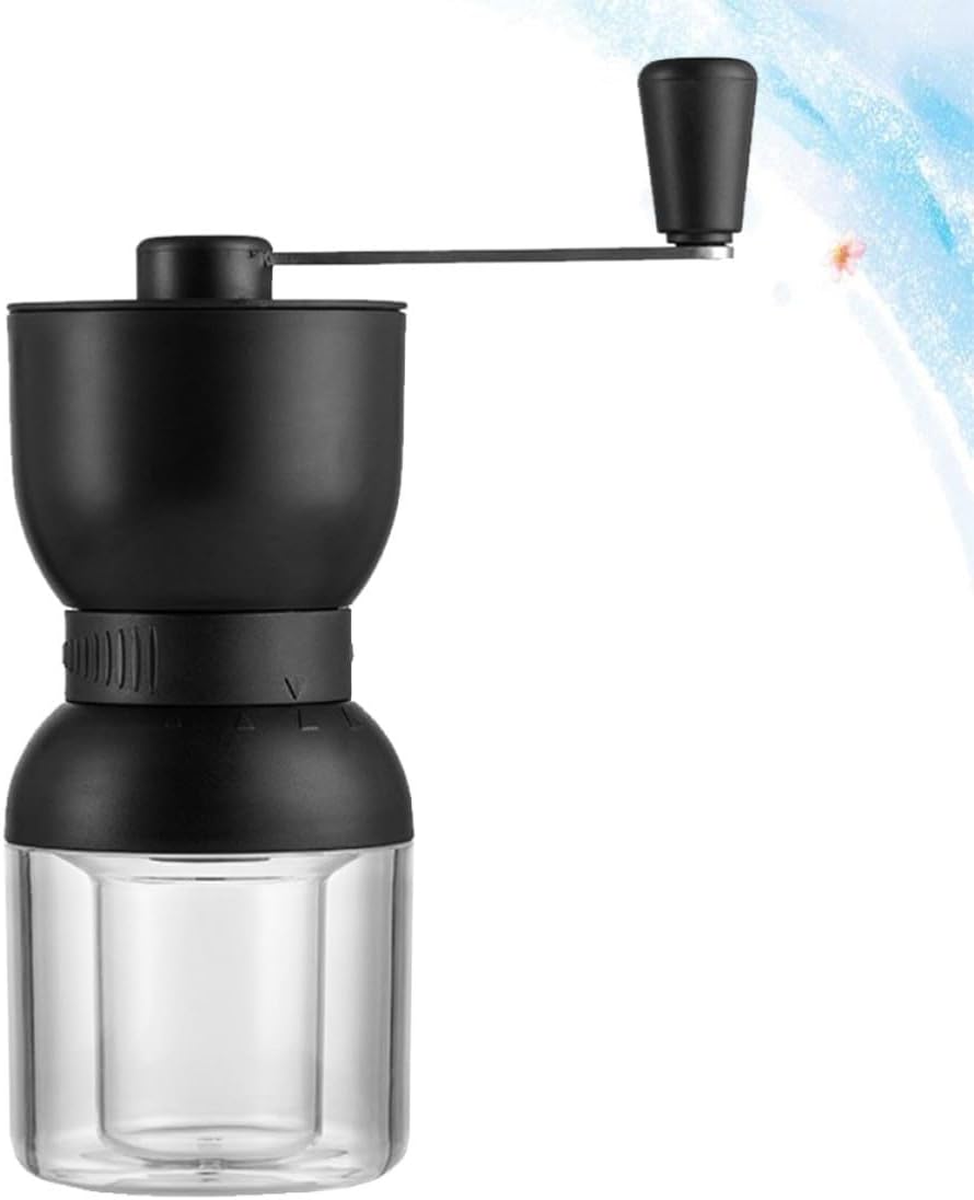 Manual Coffee Bean Grinder for 4 Level Adjustment Home Office