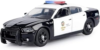 2011 Charger Pursuit Black and White LAPD (Los Angeles Police Department) 1/43 Diecast Model Car by Motormax 79466