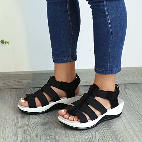 Sandali da donna estivi traspiranti in tessuto