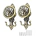 glrovazas 2 Pcs Vintage Decorative Drapery Flamingo Curtain Holdbacks Tieback Hooks Coat Hooks Wall Mounted Design Hookbacks (Antique)
