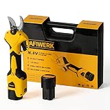 PAFIWERK Electric Pruning Shears, Cordless Pruning Shear Battery Powered, Tree Branch Pruner with 2