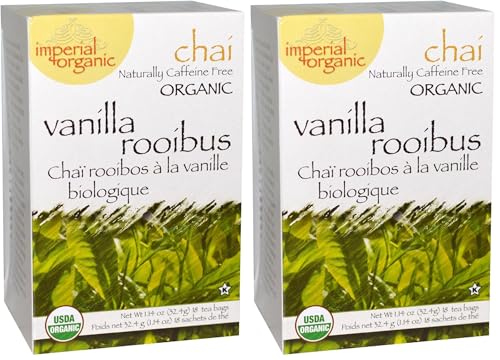 Uncle Lee's Tea Imperial Organic 100% Organic Vanilla Rooibos Chai Tea 18 Tea Bag(S) (Pack of 2)