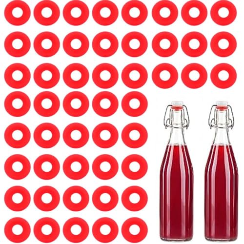 Vigormat - Lot de 50 joints en caoutchouc pour bouteilles de 0,33 L jusqu'à 1 L pour bouchons mécaniques utilisation étanchéité bouteilles de bière maison