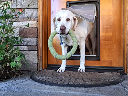Endura Flap Single Flap Pet Door For Doors | All-Weather Insulated Flap | Durable Aluminum Frame With Secure Locking Cover | Interior And Exterior Door Installations | Black, Xl, Single Flap #TOP6