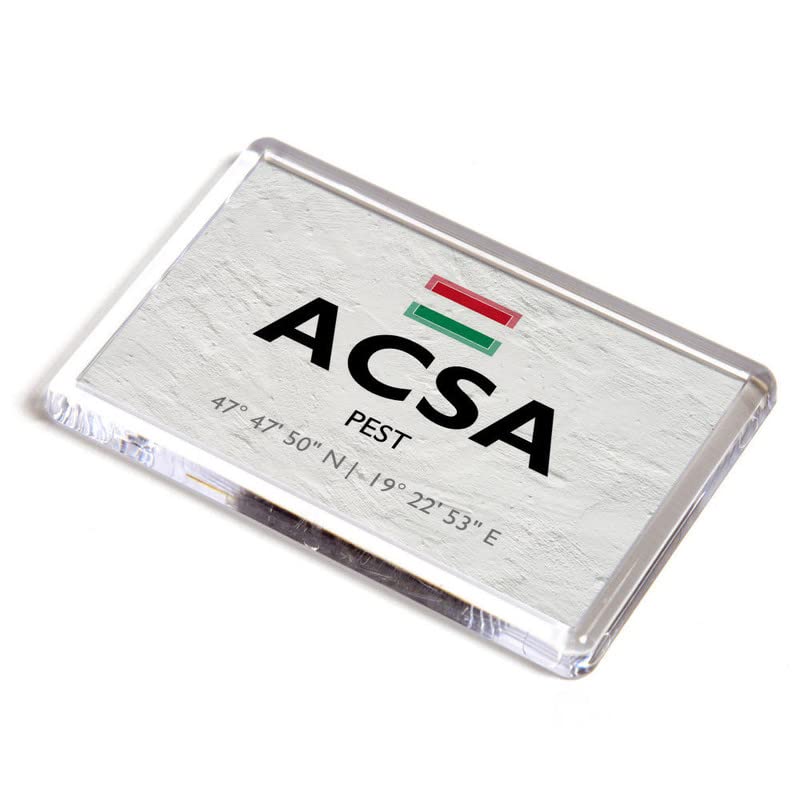 FRIDGE MAGNET - Acsa - Pest - Hungary - Lat/Long