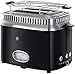 Russell Hobbs Tostapane Retro, 2 fette, Panini, Toast Farciti, 1300 W, Funzione Lift & Look, Riscaldare, Scongelare, Nero, 21681-56