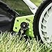 Greenworks 16-Inch Reel Lawn Mower with Grass Catcher 25052,Black/Green, 47