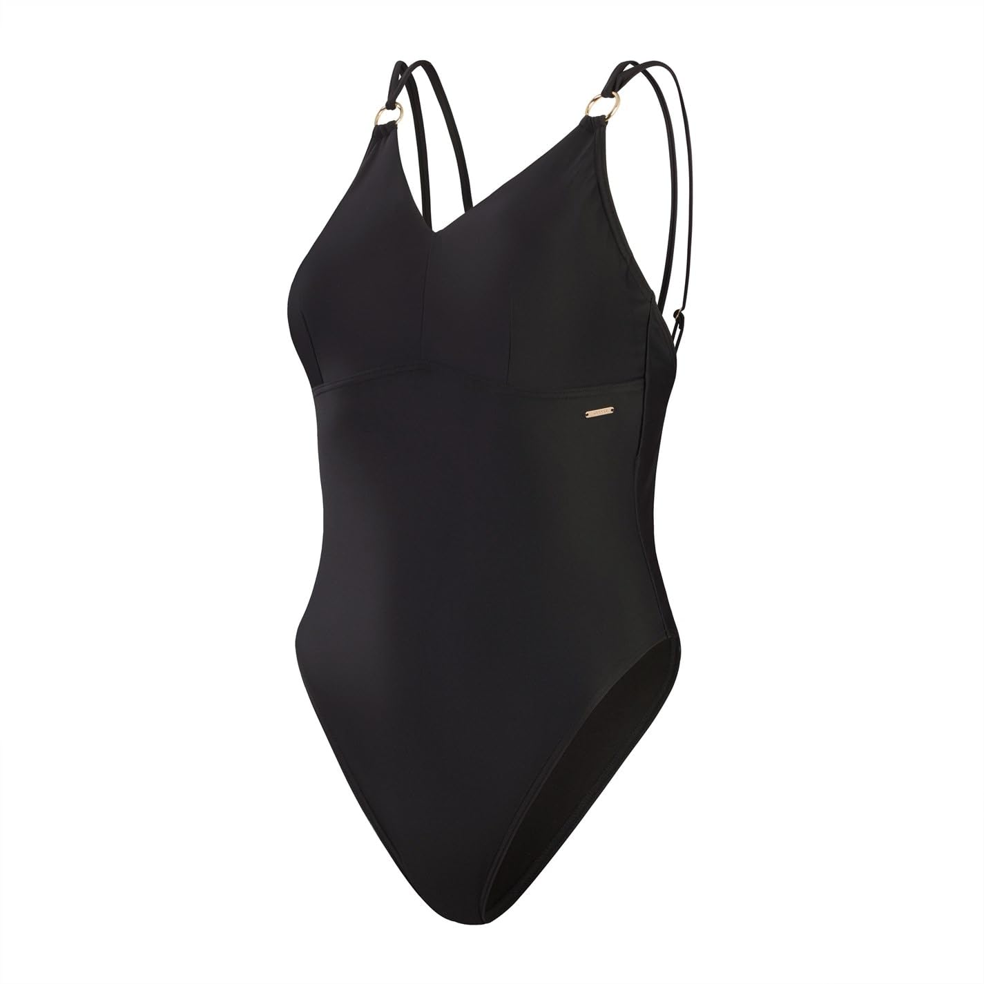 Speedo Women's Shaping Strappy 1 Piece Swimsuit | Shapewear | Beach and Holiday Swimwear, Black, 40/16