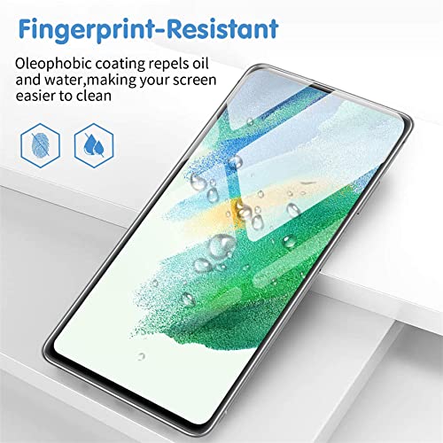 [3+3 Pack] Glass Screen Protector For Samsung Galaxy S21 Fe 5G, 9H Tempered Glass, Ultrasonic Fingerprint Support, Hd Clear, Anti Scratch #TOP6