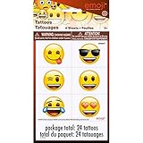 Emoji Temporary Tattoos, 24ct