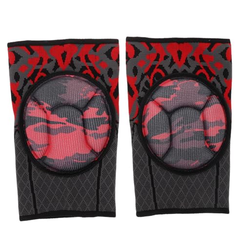 BRIGHTFUFU 1pair Athletic Brace Compression Sleeve Thick Sponge Support Pad for Sports Fitness and Work Wear-resistant for Basketball Volleyball Running and More