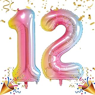 Dbmoon Blue Number 60 Balloons, 40'' Big Helium Foil Number Balloons Self Inflating, 2 Pcs Digital Balloons for Girls Boys Women Men 6th 60th Birthday Party Decorations(Blue 60)