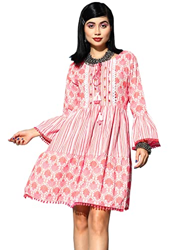 Image of ishin Women's Embellished A-Line Mini Dress