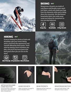 Skibroek Alternatief Heren Wespornow Wandelbroek Voor Heren, Waterdichte Softshellbroek, Outdoorbroek, Thermobroek, Winddichte Skibroek, Warm Gevoerd, Trekkingbroek, Sneeuwbroek Voor Skiën Wandelbroek Heren Softshell Skibroek Alternatief Heren Wespornow Wandelbroek Voor Heren, Waterdichte Softshellbroek, Outdoorbroek, Thermobroek, Winddichte Skibroek, Warm Gevoerd, Trekkingbroek, Sneeuwbroek Voor Skiën Wandelbroek Heren Softshell
