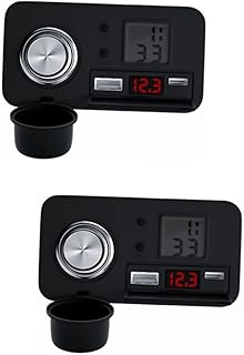 Wakauto 2Pcs Carregador De Motocicleta De Motocicleta USB Um Carregador Carregadores Móveis Adaptador De Energia De Motocicleta 12V Carregador USB Carregador USB Carregador USB