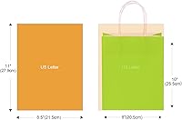 Vista 4 de 48 bolsas de regalo a granel, 8 colores de papel de estraza bolsas de recuerdo de fiesta con asa, bolsas de regalo arcoíris para cumpleaños, regalo