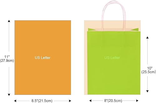 Miniatura 4 de 48 bolsas de regalo a granel, 8 colores de papel de estraza bolsas de recuerdo de fiesta con asa, bolsas de regalo arcoíris para cumpleaños, regalo,