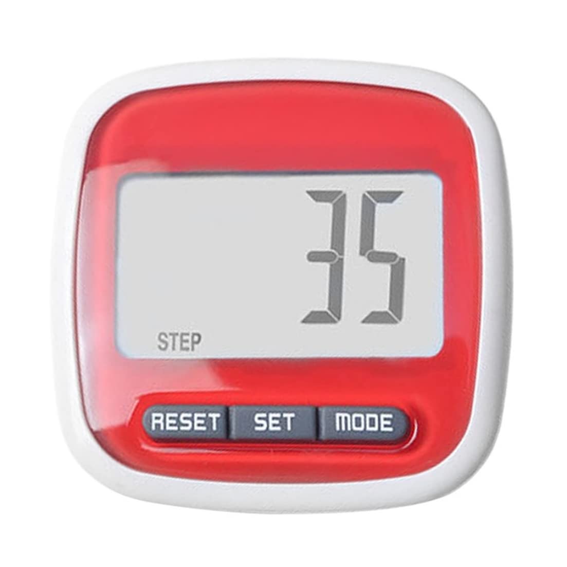 3D Pedometer for Walking Step Counter with Lcd Display 7 Days Memory Accurate Step for Men Women Kids Seniors Red Walking Pedometer