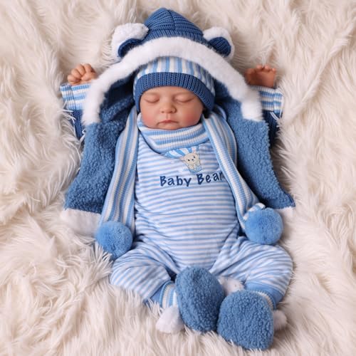 Muñeco bebé reborn realista de 20 pulgadas para niños miniatura 2