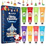 Crema Mani Set, 8Pcs Mini Crema Mani Regali Natale Donna Set, Eleanore's Diary Crema Nutriente per le Mani per Donna e Uomo, Ripara &Non Unge, Idee Regalo Compleanno Donna Originali