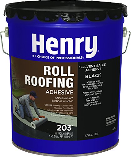 Adhesivo para techo Henry 4.75 galones negro miniatura 1