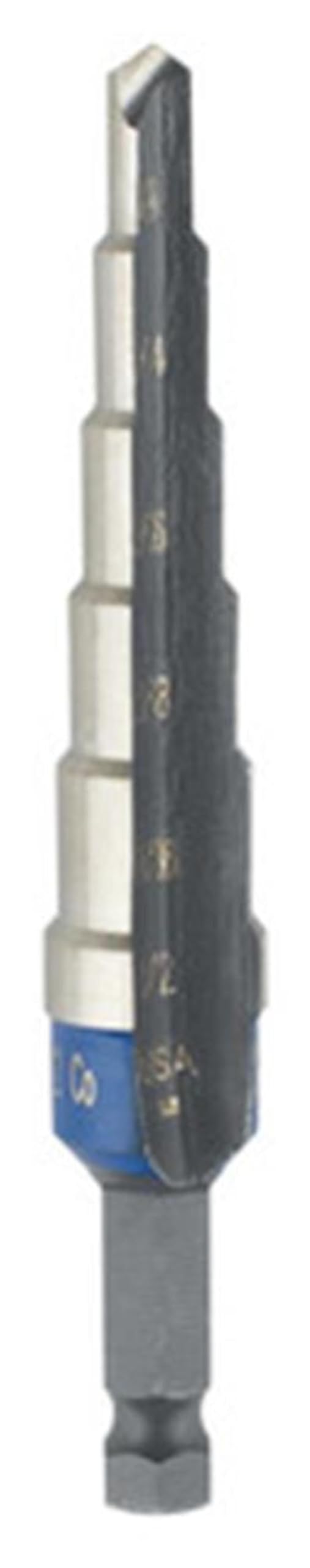 IRWIN 10232CB Unibit 1/16-Inch 6-Steps Cobalt Alloy Steel Step Drill Bit