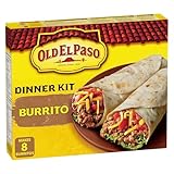 Old El Paso Burrito Dinner Kit, Box Includes 8 Soft Tortillas, Mild Burrito Sauce and Burrito Seasoning Mix, 510 Grams Package