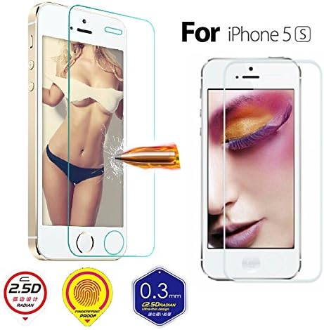 Goldream 0.3 mm Super Strong 9H Tempered Glass Screen Protector Protective Film For Apple iPhone 5/5s